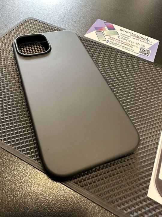 Калъф за iPhone 15 - Silicone Case, Black