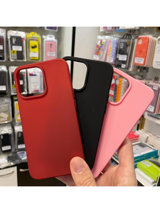 Кейс за iPhone 13 Pro - силикон - черен мат