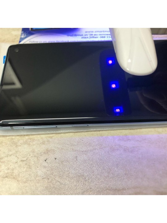 Стъклен протектор за Samsung Note 10 Plus - извит + UV лампа + UV лепило