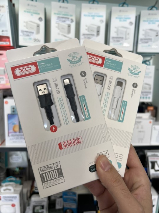 Кабел USB Type-C за бързо зареждане и данни - XO NB-Q166 5A 1.0m