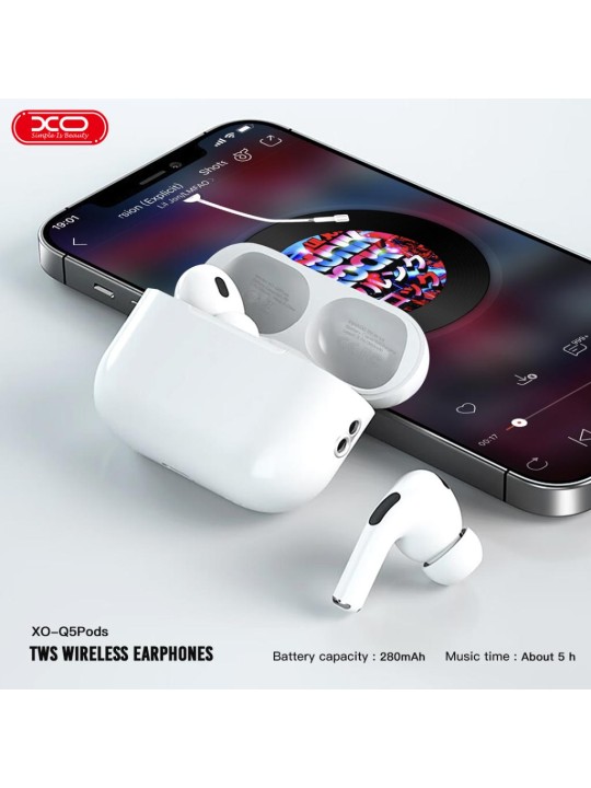 Слушалки XO Q5 Pods TWS 5th. Gen. Bluetooth