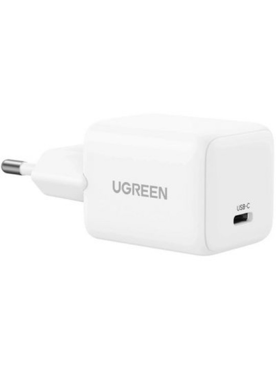 Бързо зарядно UGREEN 30W X513 USB-C GAN, White